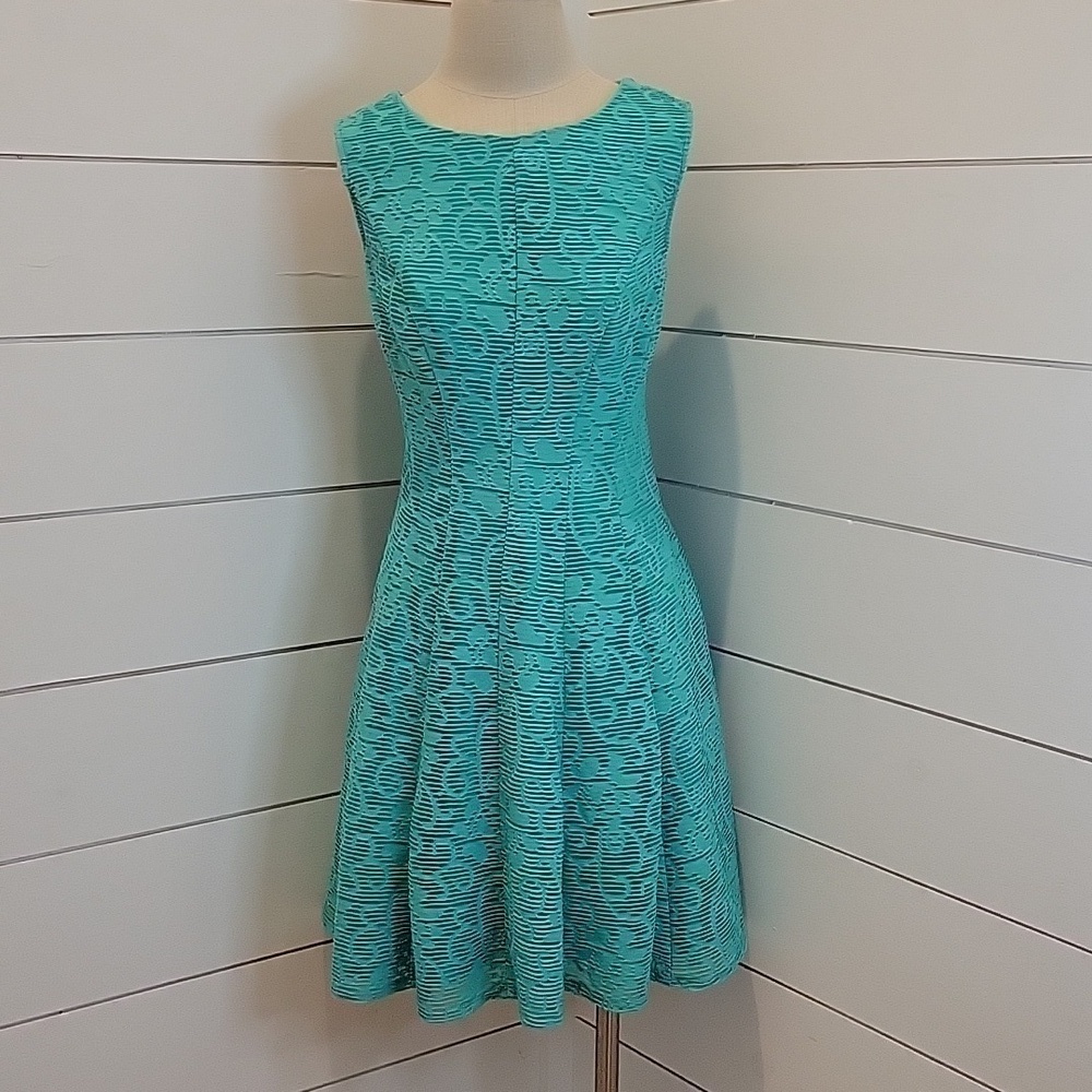 STUDIO ONE size 12 midi dress aqua blue